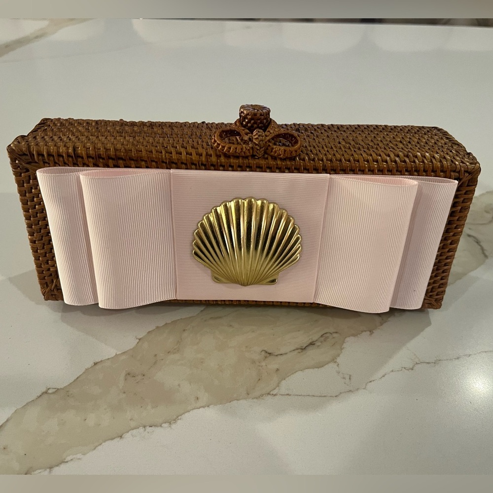Nantucket style basket weave clutch